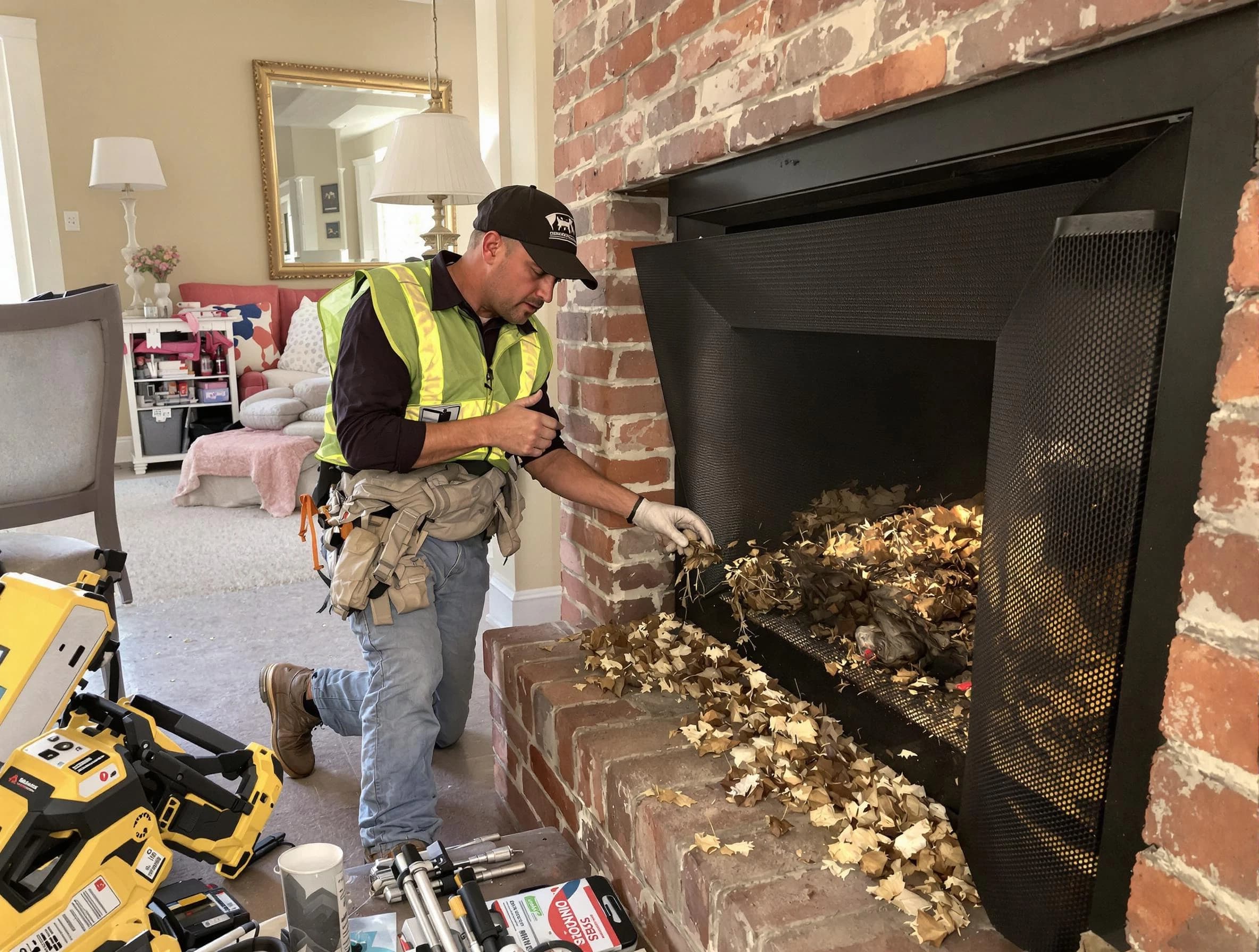 Safe screening installation by Peabody Chimney Sweep in Peabody, MA