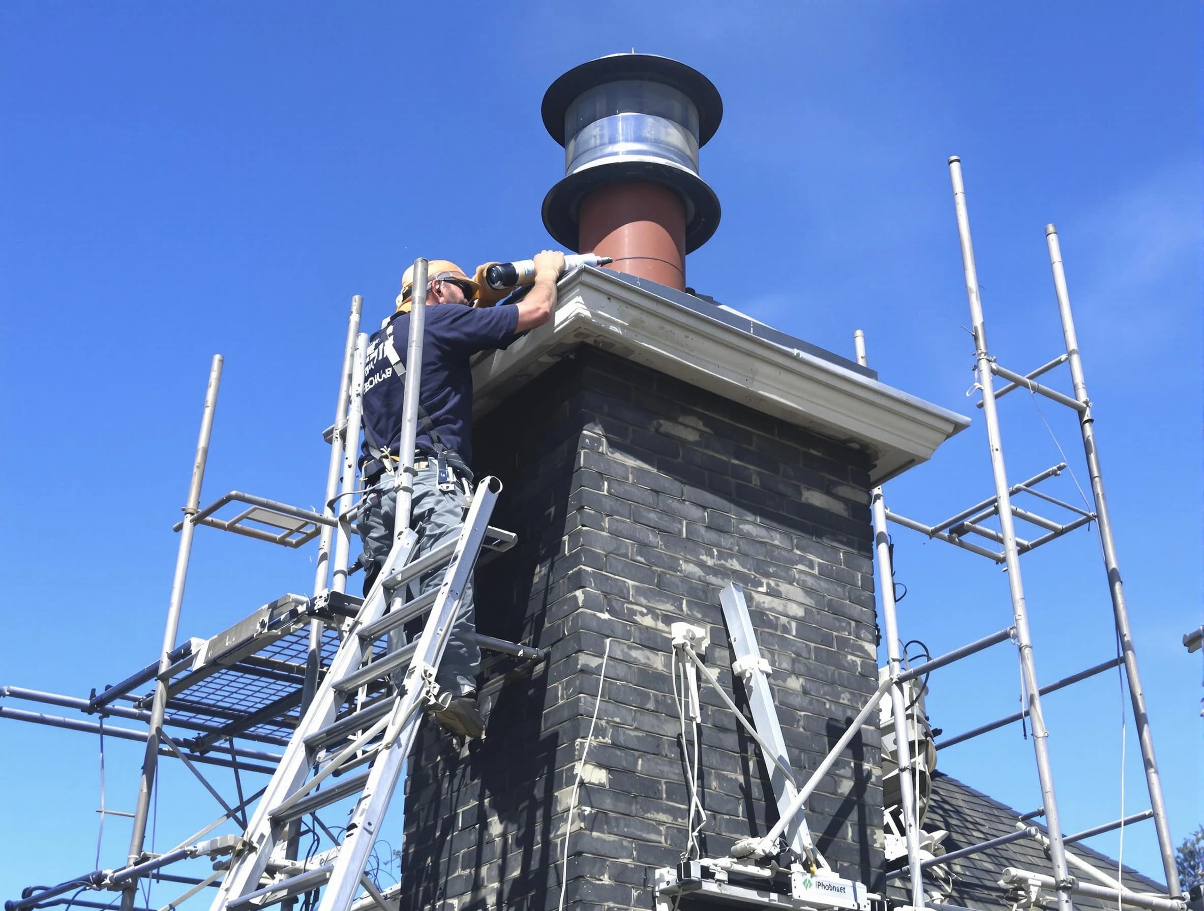 Sturdy chimney crown finished by Peabody Chimney Sweep in Peabody, MA