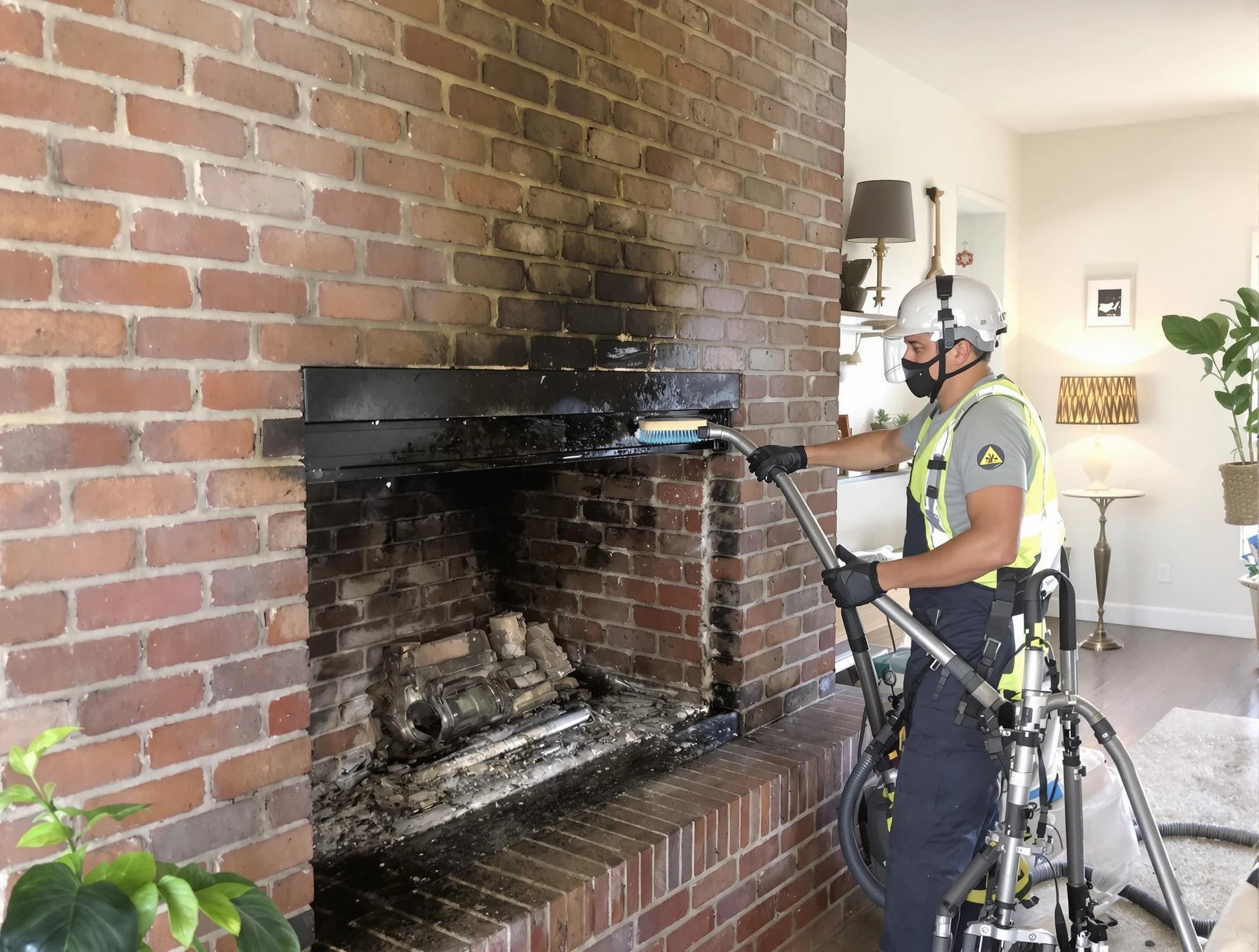 Peabody Chimney Sweep providing fireplace cleaning services in Peabody, MA