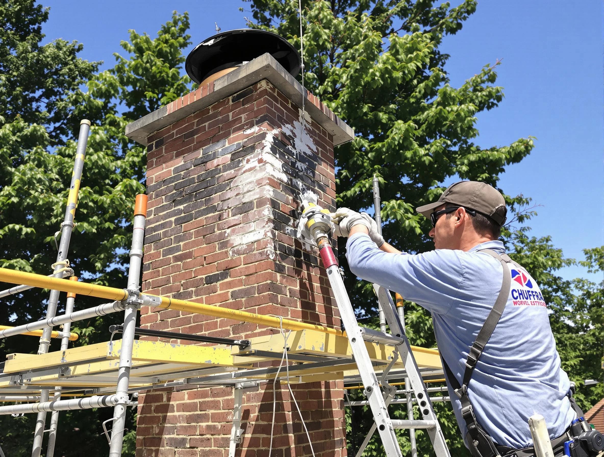 Structural chimney repair by Peabody Chimney Sweep in Peabody, MA