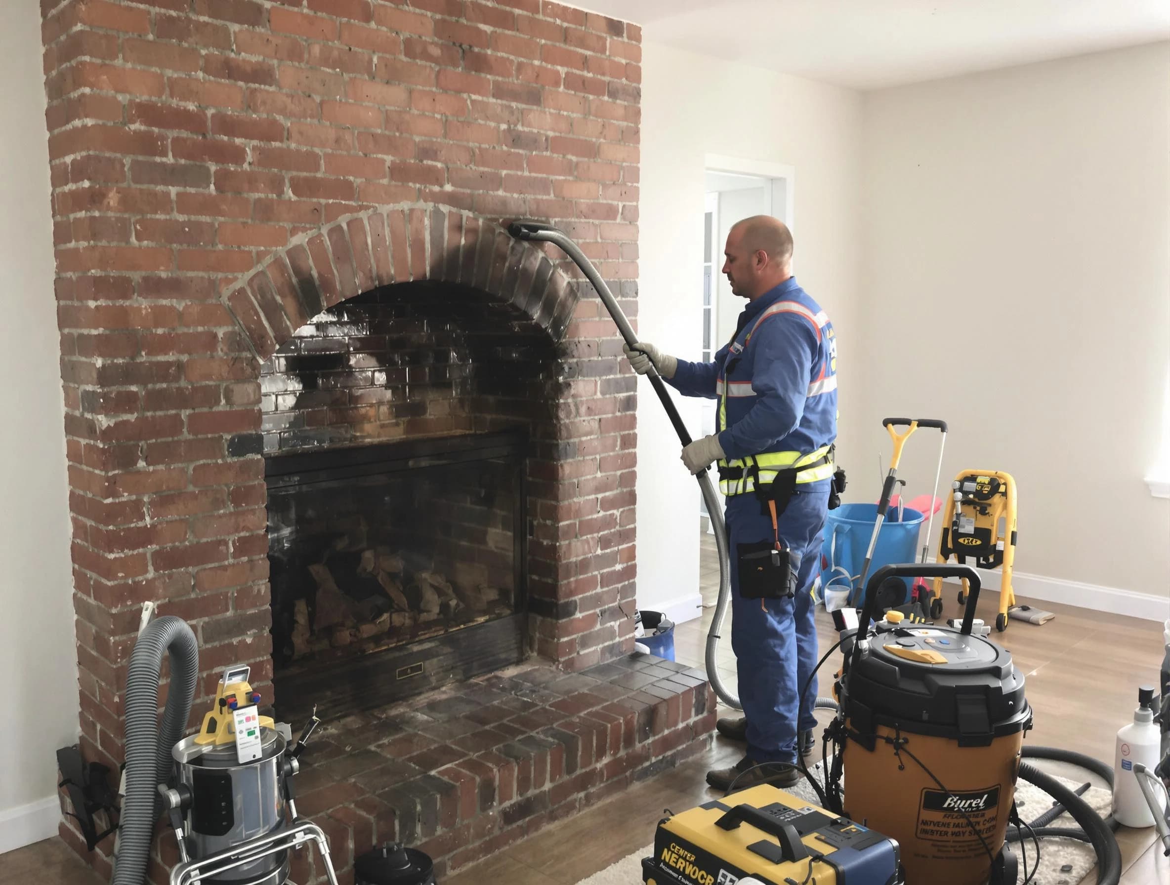Peabody Chimney Sweep expert performing detailed chimney sweep in Peabody, MA