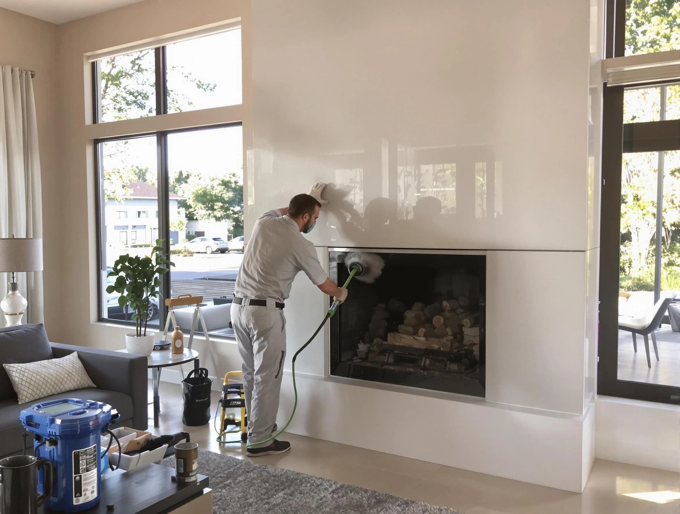 Peabody Chimney Sweep performing thorough soot removal in Peabody, MA